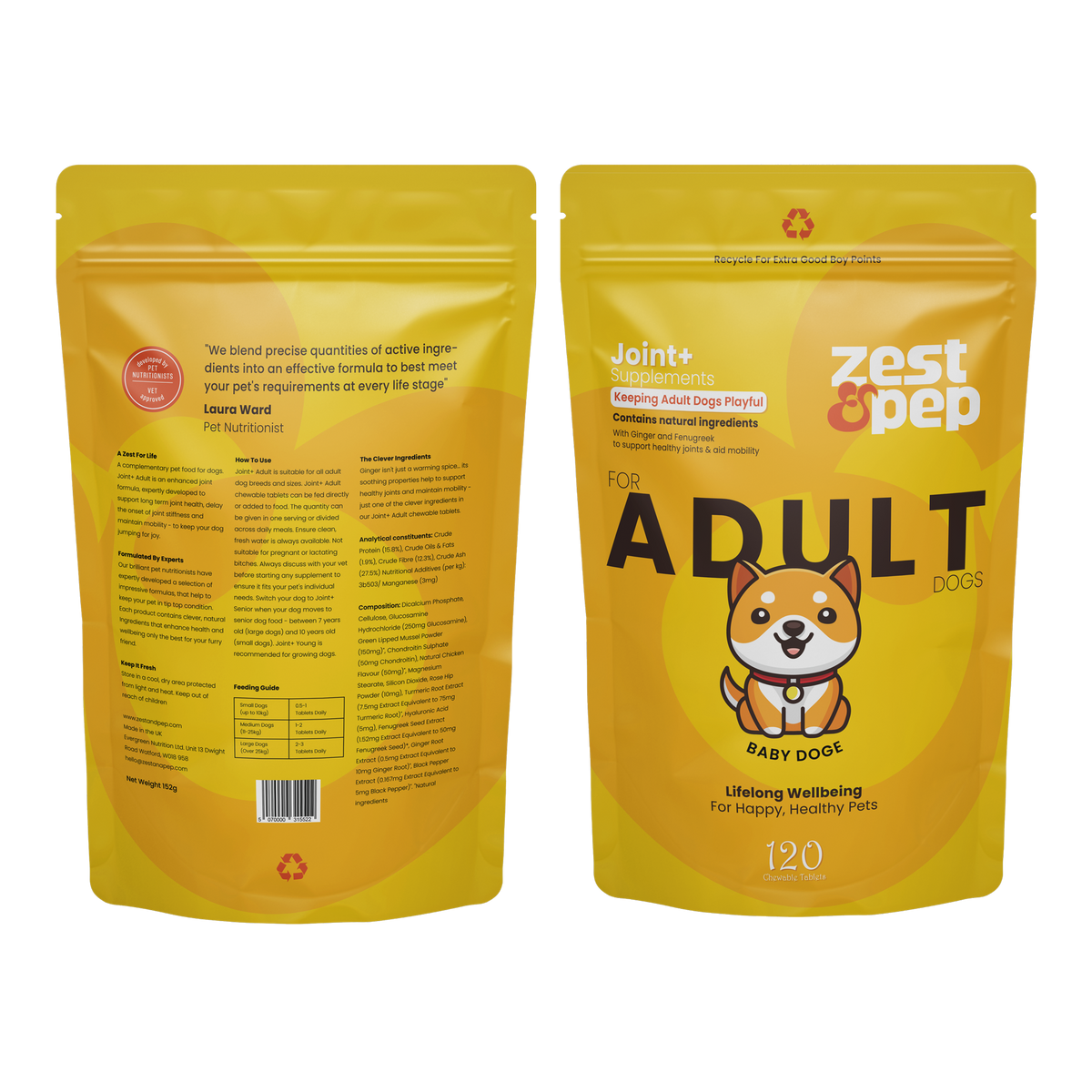 UK EXCLUSIVE BABYDOGE Joint &amp; Hip Supplement For Adult Dogs