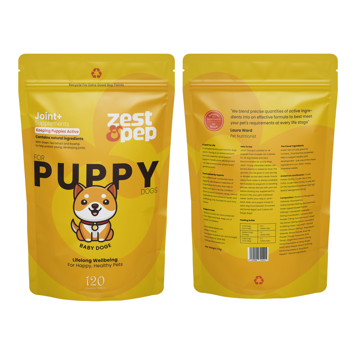 UK EXCLUSIVE BABYDOGE Joint &amp; Hip Supplement For Younger Dogs